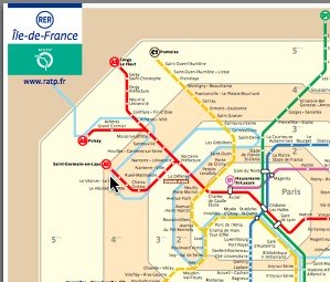 Paris Metro Zones 1 2 Map #1