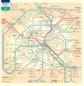 Paris RER and Metro map