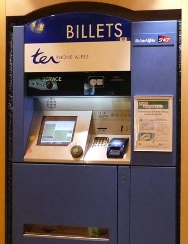 Ter train ticket vending machine