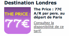 Tarif Disponibilité Eurostar