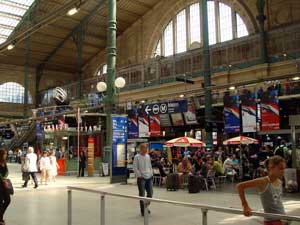 Eurostar arrival at Paris Gare du Nord