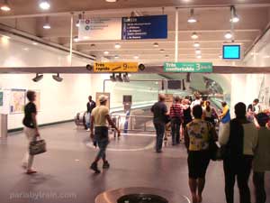 Gare Montparnasse moving sidewalk entrance