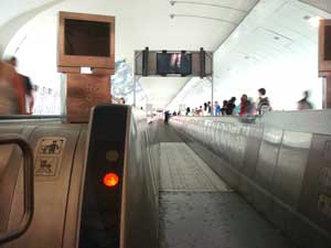 Gare Montparnasse moving sidewalk