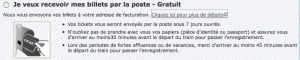 Eurostar Billets par La Poste