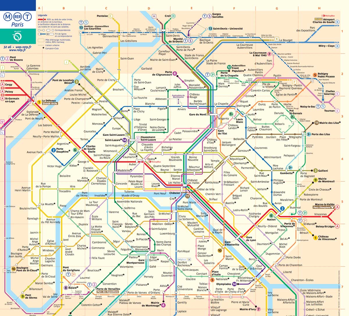 Paris metro map orly airport