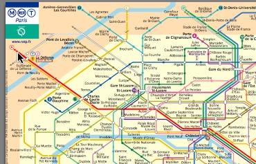 Paris Metro RER Map - Paris by Train