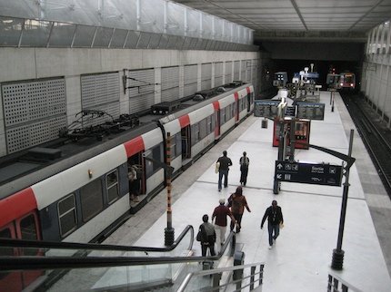 Charles de Gaulle Airport Terminal 2 Train Platform