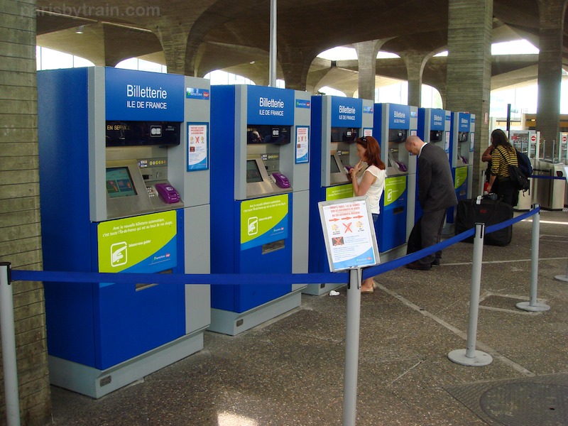 Ticket Vending Machines at Roissypole CDG train station