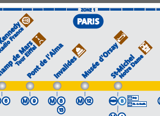 RER C Train Map - Paris by Train