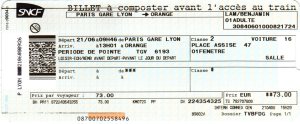TGV Ticket