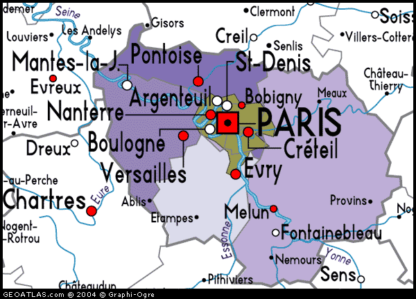 Ile-de-France Map - Paris by Train