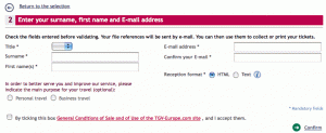 TGV Ticket Email Confirmation