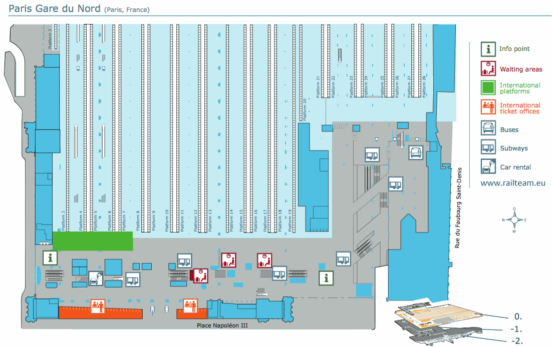 Gare Du Nord Map 