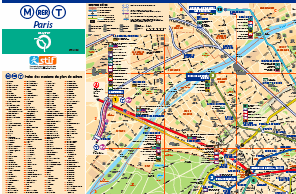 パリメトロ地図 Paris By Train