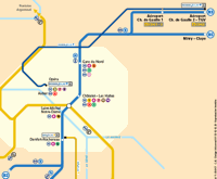 Rer B Paris Map RER B   Paris by Train