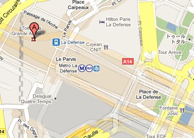 Google Map of Grande Arche