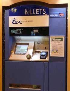 Ter train ticket vending machine