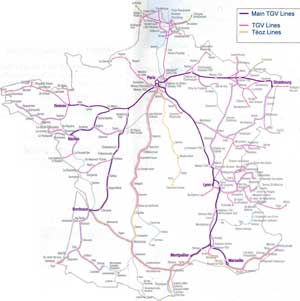 Tgv Map Paris By Train
