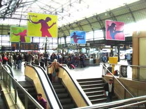 Gare de Lyon Train Station Yellow Platforms West