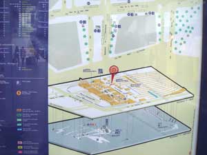 Paris Est station levels map