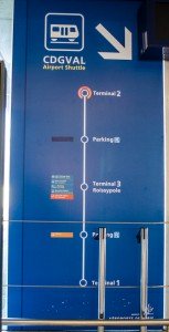 CDGVAL Shuttle Train Line Map
