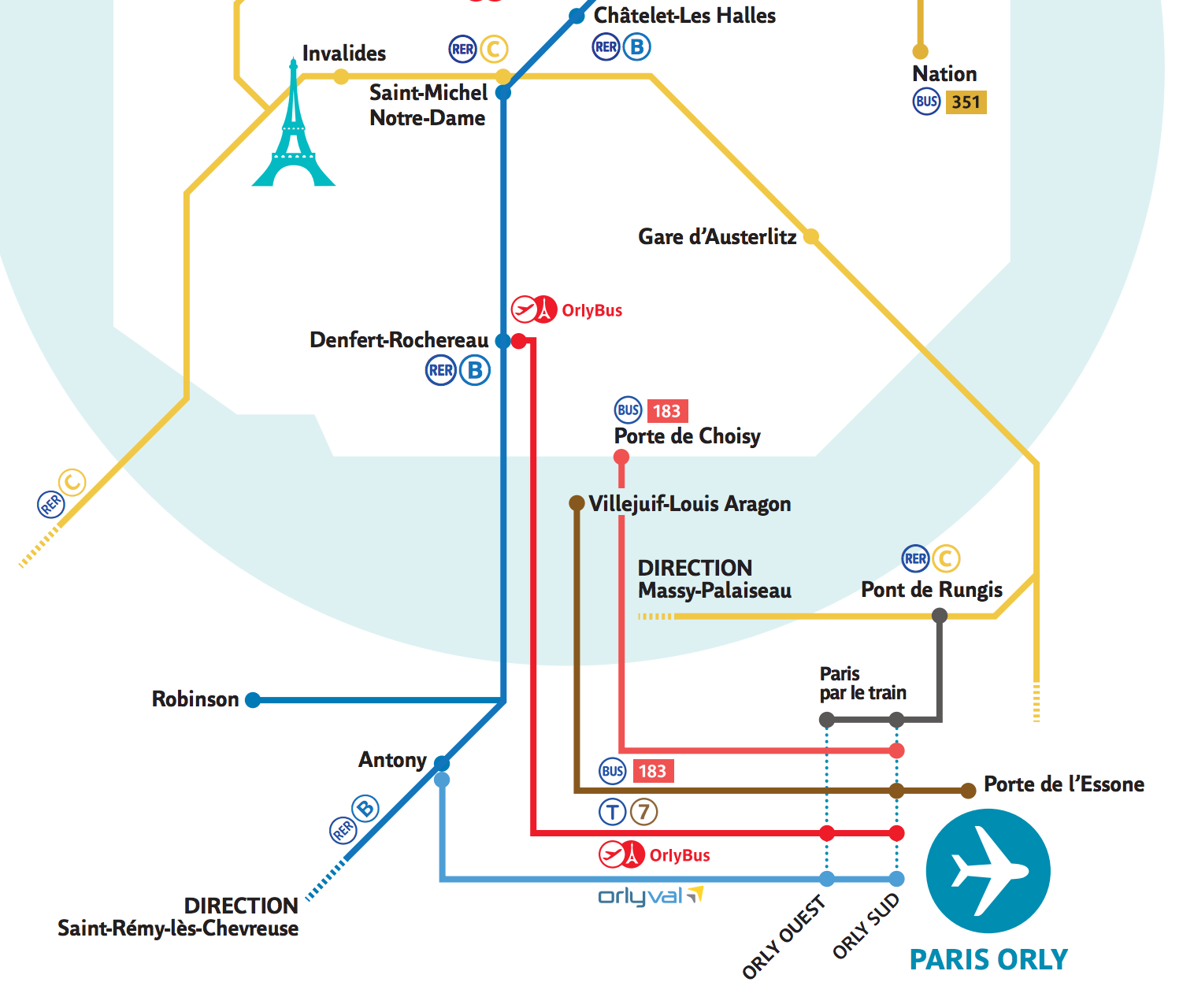 Paris Orly Metro Map - Dorise Josephine