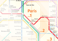 Paris RER Train Zones