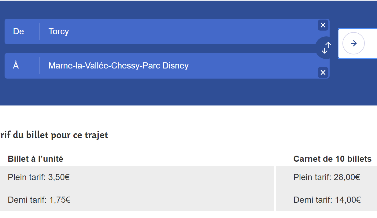 torcy - disneyland ticket prices