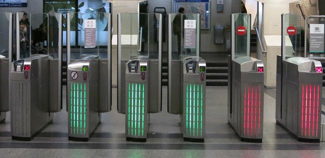 Paris Metro Fare Gates