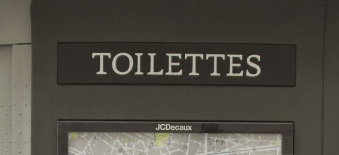 French Toilet Sign