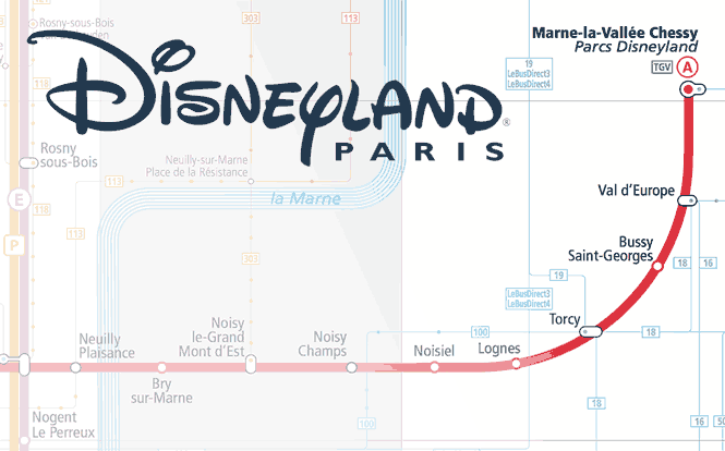 Paris disney best sale train station