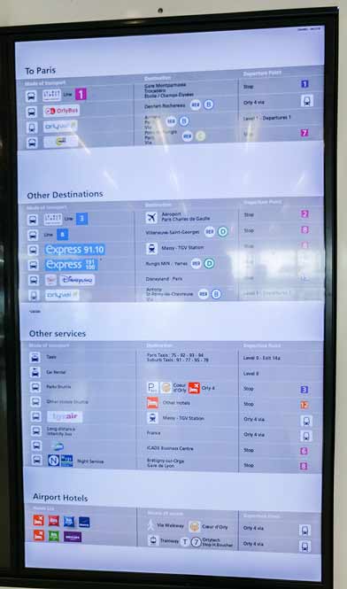 Orly Airport Directory Bus Trains