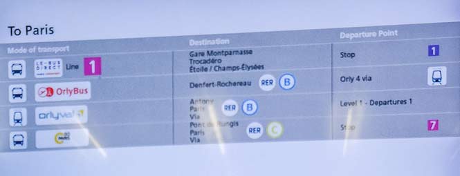 Orly Directory Bus Trains To Paris