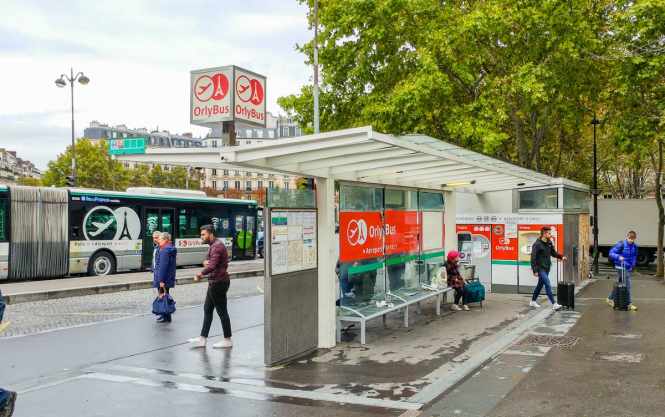 Orlybus stop in Paris - Denfert Rochereau