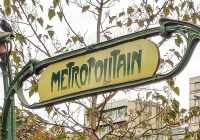 Paris Metro entrance sign art nouveau