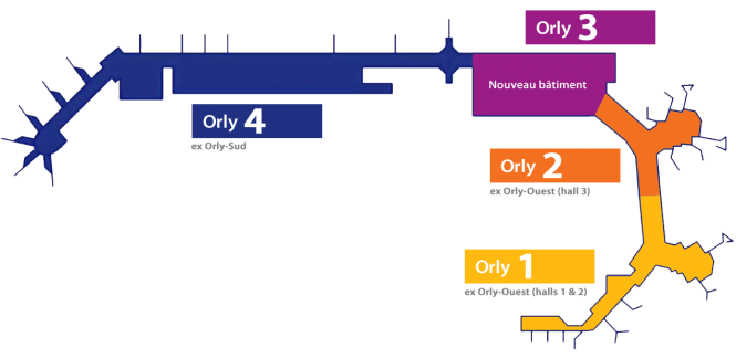 Orly Airport Terminal Map Layout