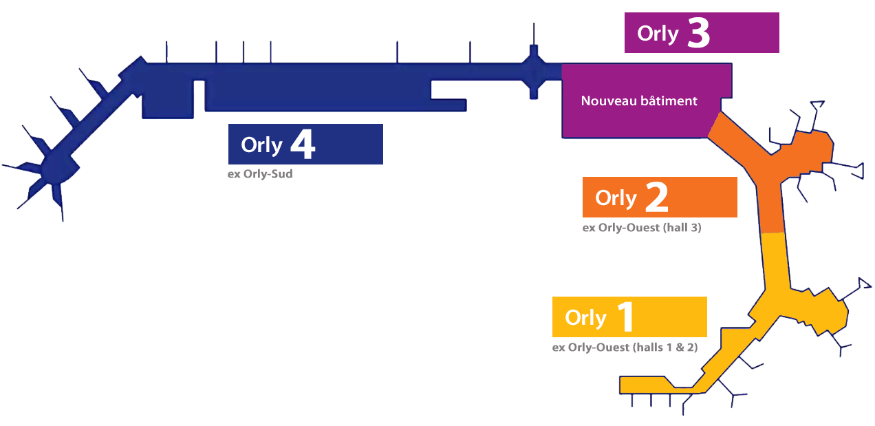 Orly Airport Terminal Map Layout