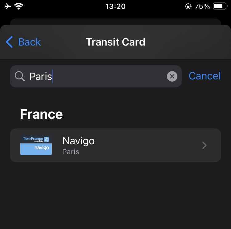 Apple Wallet Paris Transport Fares