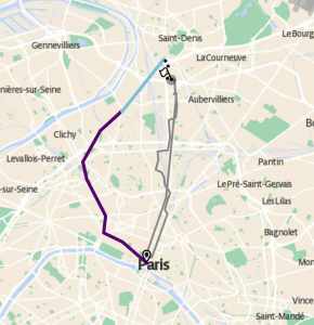 Paris to Stade-de-France on Metro