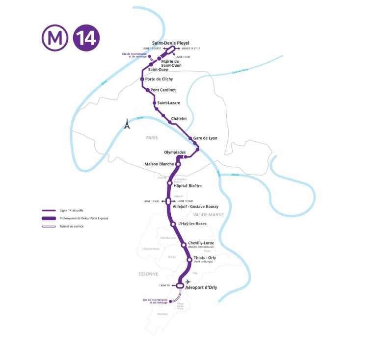Orly Airport Train to Paris Metro 14 Paris by Train